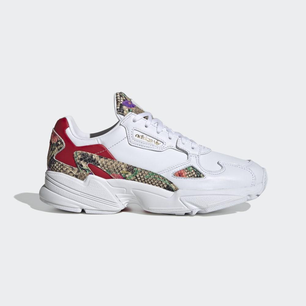 Originals Adidas Falcon Dama Romania - Albi/Rosii Inchis/Aurii Metal FV3083